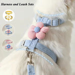 Cat Harness and Leash Sets Adjustable Dog Harness for Small Dog Leash Breashable Pet Harness Out Walking Dog Strap shimendi Sécurité et Confort pour Chien chat| Shimendi