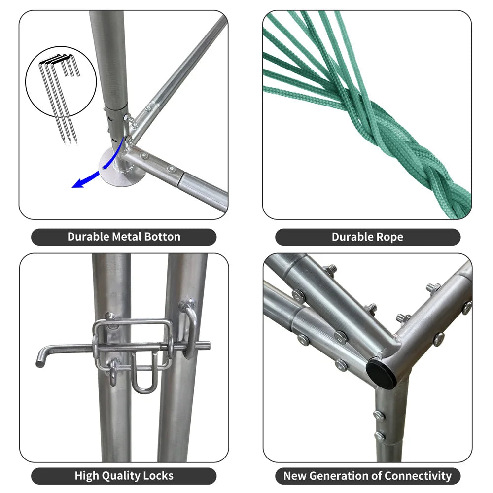 XXL XL Large Outdoor Chicken Run Coop Heavy Duty Walk-In