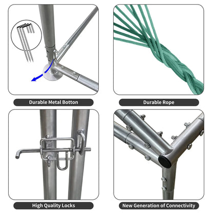 XXL XL Large Outdoor Chicken Run Coop Heavy Duty Walk-In