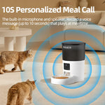ROJECO 3L Automatic Pets Feeder With Carmen Smart Cat Food Dispenser For Dogs WIFI Rechargeable Feeders For Cats Remote Feeding - shimendi
