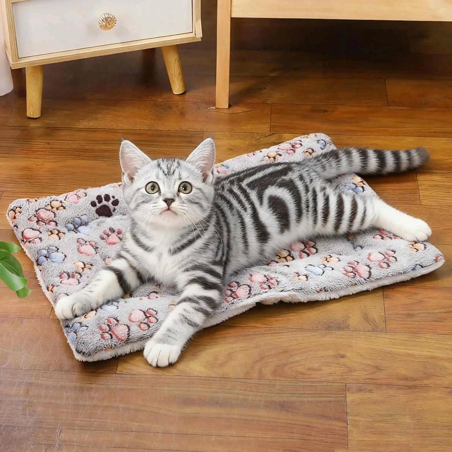 12 Color Dog Bed Mat Portable Pet Sleeping Bed Plush Blanket Washable Cat Bed Sofa Home Travel Comfort Warm Soft Flannel Blanket