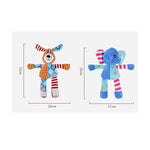 Pet Plush Toy Cute Animals Bite Resistant Interactive Squeaky Dog Chewing Toy Pet Dog Teeth Cleaning Chew Toy Pet Supplies - shimendi