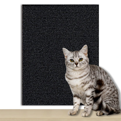 60x200cm Cat Scratcher Sofa Protector Cats Scratcher Pad Board Protection Trimmable Self-adhesive Carpet DIY Cat Scratch Mat