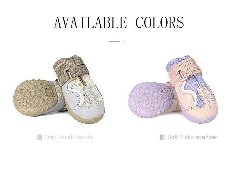 Truelove Breathable Dog Shoes with TPR Sole Flexible Protectable Soft Outsole Classic Outdoor Dog Boots All Breed 4Pcs TLS3962