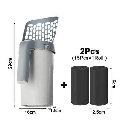 Reusable Cat Litter Scoop Refill for Cats, Litter Box Toilet Waste Cleaner Pet Supplies