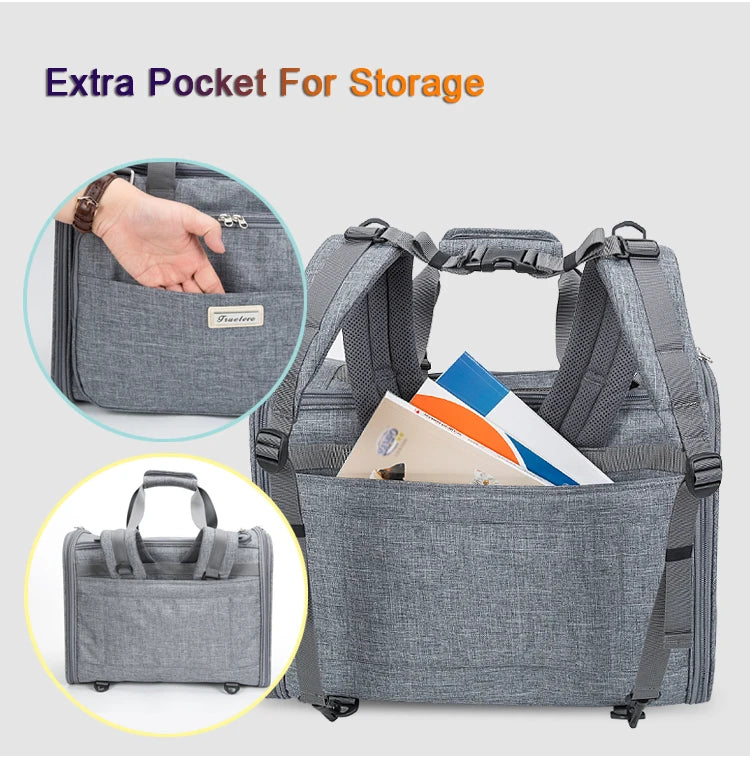 Truelove Waterproof Pet Carrier Bag for Small Dogs Cats High-Grade Polyester,Eco-Friendly & Airline Approved Design TLX2971