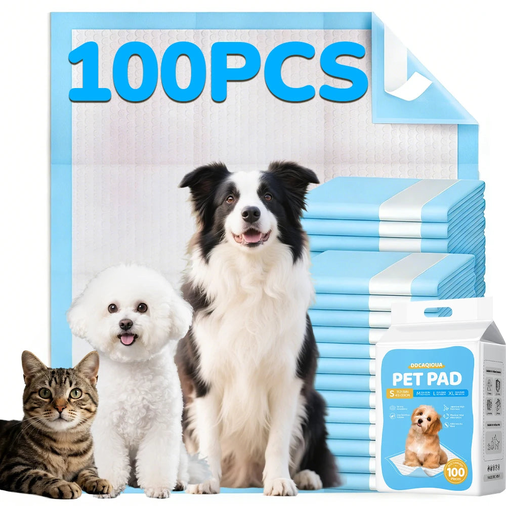 100/50/40/30 Pieces of Pet Pee Pads, Thickened and Deodorizing Dog Pee Pads, Essential for Dog Training, Highly Absorbent Disposable Pads, Dog Training Pads, Suitable as a Gift.