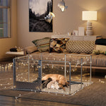 Extra Large Dog Playpen Acrylic Enclosure Pet Animal Bunny - shimendi