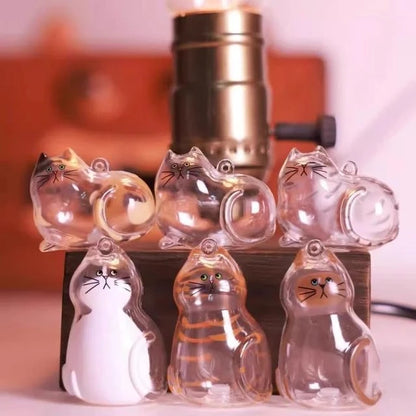 Ginger Cat Keychain Pendant Backpack Siamese Calico Hair