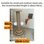Pet Cat Toy Cat Turntable Funny Cat Stick Balls Durable Sisal Scratching Board Cat Supplies Cat Grab Column Pet Product - shimendi
