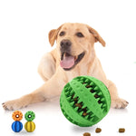 New Pet Dog Toy Interactive Rubber Balls for Small Large Dogs Puppy Cat Chewing Toys Pet Tooth Cleaning Indestructible Dog Ball - shimendi