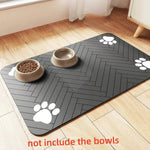 S（little kitten ）、M、L bsorbent Pet Feeding Mat, Waterproof Placemat for Dog & Cat Food & Water Bowls, Quick-Dry Rubber Backing shimendi Sécurité et Confort pour Chien chat| Shimendi