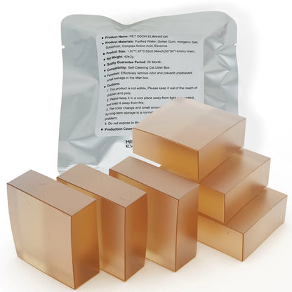 N50 Cat Litter Deodorizer Blocks - Strong Odor Eliminator, Long-Lasting Freshness, Refillable Cubes for Litter Box Odor Control