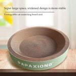 Cat Scrapers Toys for cats Round Oval Cat Scratcher Cat Bed Cat Scratching post Thickening Durable Corn Glue Decal Cardboard - shimendi
