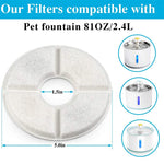 Replacement Activated Carbon Filter For Cat Water Drinking Fountain Replaced Filters Flower For Pet Dog Round Fountain Dispenser - shimendi