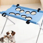 Anti-Scratch Pet Grooming Hammock Adjustable Detachable Pet Restraint Station Sturdy Support Frame Puppy Nail Clipping Holder shimendi Sécurité et Confort pour Chien chat| Shimendi