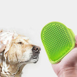 Pet Bath Brush Massage Gloves Cat Dog Grooming Comb Deshedding Tool Waterproof Soft Bristle Cleaning Supplies for Shedding Hair - shimendi