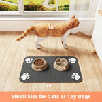 S（little kitten ）、M、L bsorbent Pet Feeding Mat, Waterproof Placemat for Dog & Cat Food & Water Bowls, Quick-Dry Rubber Backing shimendi Sécurité et Confort pour Chien chat| Shimendi