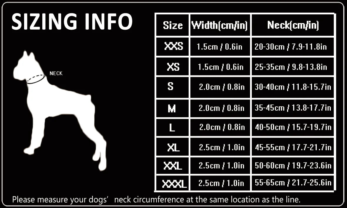 TRUELOVE Pet Collar Nylon Webbing P-chain Explosion-proof Neoprene Padding Pets Running Training Large Medium Small Dogs YC1851