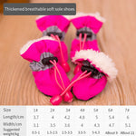 4pcs/set Waterproof Pet Dog Shoes Anti-slip Rain Boots Footwear for Small Cats Dogs Puppy Dog Pet Booties Pet Paw Accessories - shimendi