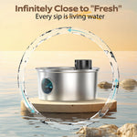 3.2L Recharge 5V USB Cat Water Fountain Automatic Sensor Stainless Steel Cat Dog Water Fountain Multiple Pet Drinking Bowls - shimendi