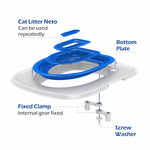 Cat Toilet Trainer Litter Box Cat Toilet Training Reusable Simple Installation Open Cat Raising Artifact - shimendi