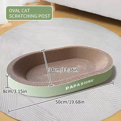 Random Color Cat Scrapers Toys Round Oval Cat Scratcher Cat Bed Cat Scratching post Thickening Durable Corn Glue Decal Cardboard