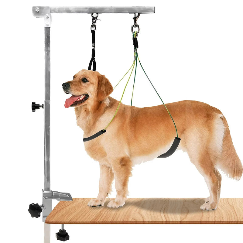 Pet Grooming Table Stand Stainless Steel Folding Bracket Clamp Boom Professional Accessories Suitable For Cats And Dogs shimendi Sécurité et Confort pour Chien chat| Shimendi
