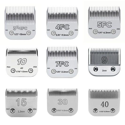 Dog Grooming Clipper Replacement Blades Compatible with Andis Pet Clipper/Oster-A5/Wahl KM-10 Series Dog Clipper shimendi Sécurité et Confort pour Chien chat| Shimendi