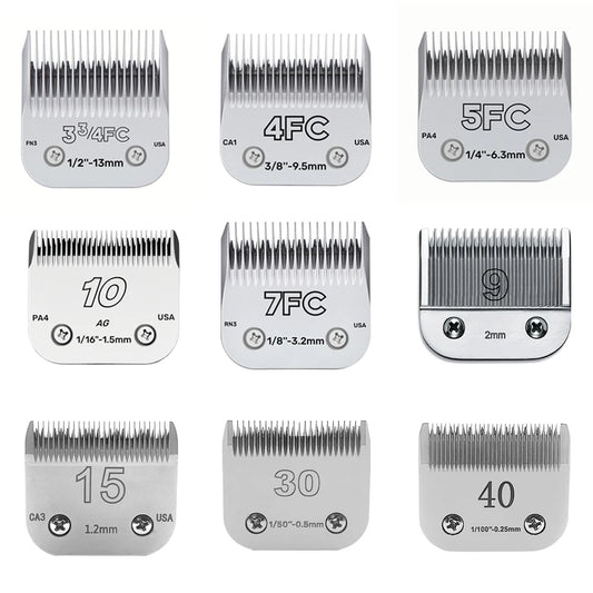 Dog Grooming Clipper Replacement Blades Compatible with Andis Pet Clipper/Oster-A5/Wahl KM-10 Series Dog Clipper - shimendi