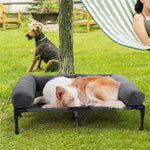 XXL XL Large Dog Bed Outdoor Raised Dog Bed with Cooling Breathable Mat and Soft Plush Mat Pet Puppy Camping Cot for Home Garden shimendi Sécurité et Confort pour Chien chat| Shimendi