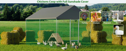 XXL XL Large Outdoor Chicken Run Coop Heavy Duty Walk-In
