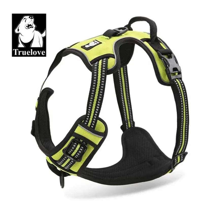 Truelove Dog Harness No Pull Pet Harness Adjustable Soft Padded Dog Vest Reflective No Choke PetVest Easy Control Handle TLH5651