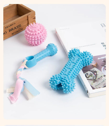 Pet Dog Chew Toys Rubber Bone Toy Aggressive Chewers Dog Toothbrush Doggy Puppy Dental Care For Dog Pet Accessories