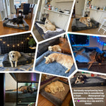 XXXL Large Calming Dog Bed Orthopedic Memory Foam Sofa Couch Waterproof Removable Cover Plush Mat for Small Medium Large Dogs shimendi Sécurité et Confort pour Chien chat| Shimendi