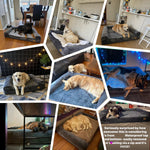 XXXL Large Calming Dog Bed Orthopedic Memory Foam Sofa Couch Waterproof Removable Cover Plush Mat for Small Medium Large Dogs - shimendi