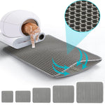 Cat Litter Mat Large Size Waterproof Pet Toilet Cat Litter Trapping Mat Non Slip Double Layer Cats Litter Box Pad Pet Product - shimendi