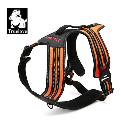 Truelove Sport Nylon Reflective No Pull Dog Harness Outdoor Adventure Pet Vest with Handle xs to xl 5 colors in stock factory