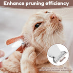 New Dog Paw Trimmer with LED Light Fully Waterproof Pet Hair Trimmer with LED Display Dog Clippers for Grooming 18mm Widen Blade - shimendi