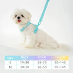Adjustable Dog Harness Collar Leash Set Macarone Color, Reflective Small Dog Accessories for Puppy & Cat Supplies, Pet Walking shimendi Sécurité et Confort pour Chien chat| Shimendi