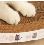 Corrugated Cat Scratcher Cat Scrapers Round Oval Grinding Claw Toys for Cats Wear-Resistant Cat Bed Nest Cat Accessories - shimendi
