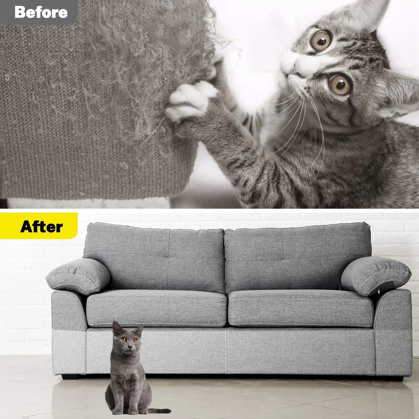 Cat Scratch Sofa Protection Pads Anti-cat Scratch Couch Guard Pads Stickers Self-adhesive Pet Furniture Protectors Cover