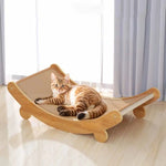 Wooden Cat Scratching Pads Multifuction Cats Sleeping Bed Detachable Wear-resistant Cat Scratch Board Kitten Grinding Cats Toys - shimendi