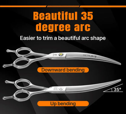 Fenice High-grade JP440C Alloy Steel 7.0/7.5 inch Pet Grooming Scissors Dog Hair Cutting Shears Tool for Pet Groomer Beautician