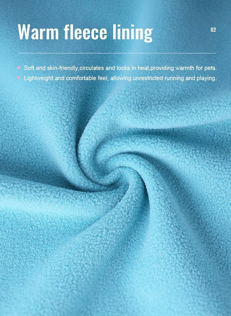 Truelove Hygienic Warmth Anti-Bacterial and Adjustable Pet Jacket Nylon Warm Dog Vest Pet Clothes Manufacturer Fleece TLG2522