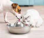 Stainless Steel Pet Water Fountain 2L, Ultra-Quiet Automatic Waterer for Cats and Dogs, Never Thirsty, Easy to Clean shimendi Sécurité et Confort pour Chien chat| Shimendi