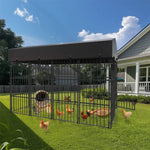 Heavy Duty Large Dog Kennel Pet Welded Metal Playpen Animal Cage with Roof Cover Pet Run Enclosure Playpen House Outdoor Indoor shimendi Sécurité et Confort pour Chien chat| Shimendi