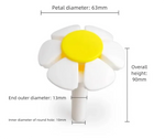 Replacement Flower Nozzle for Pet Water Fountain, Anti-Splash Cat Dog Water Dispenser Pump Head Accessories, Orange/Yellow shimendi Sécurité et Confort pour Chien chat| Shimendi