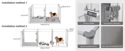 Extra Large Dog Playpen Acrylic Enclosure Pet Animal Bunny