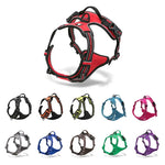 Truelove Pet Harness Reflective Nylon Large Pet Dog Harness All Weather Padded Adjustable Safety Vehicular Leads for Dog TLH5651 - shimendi
